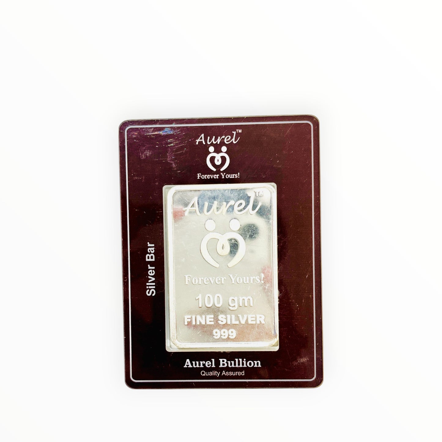 Aurel 100 Grams Silver Bar With 999 Purity