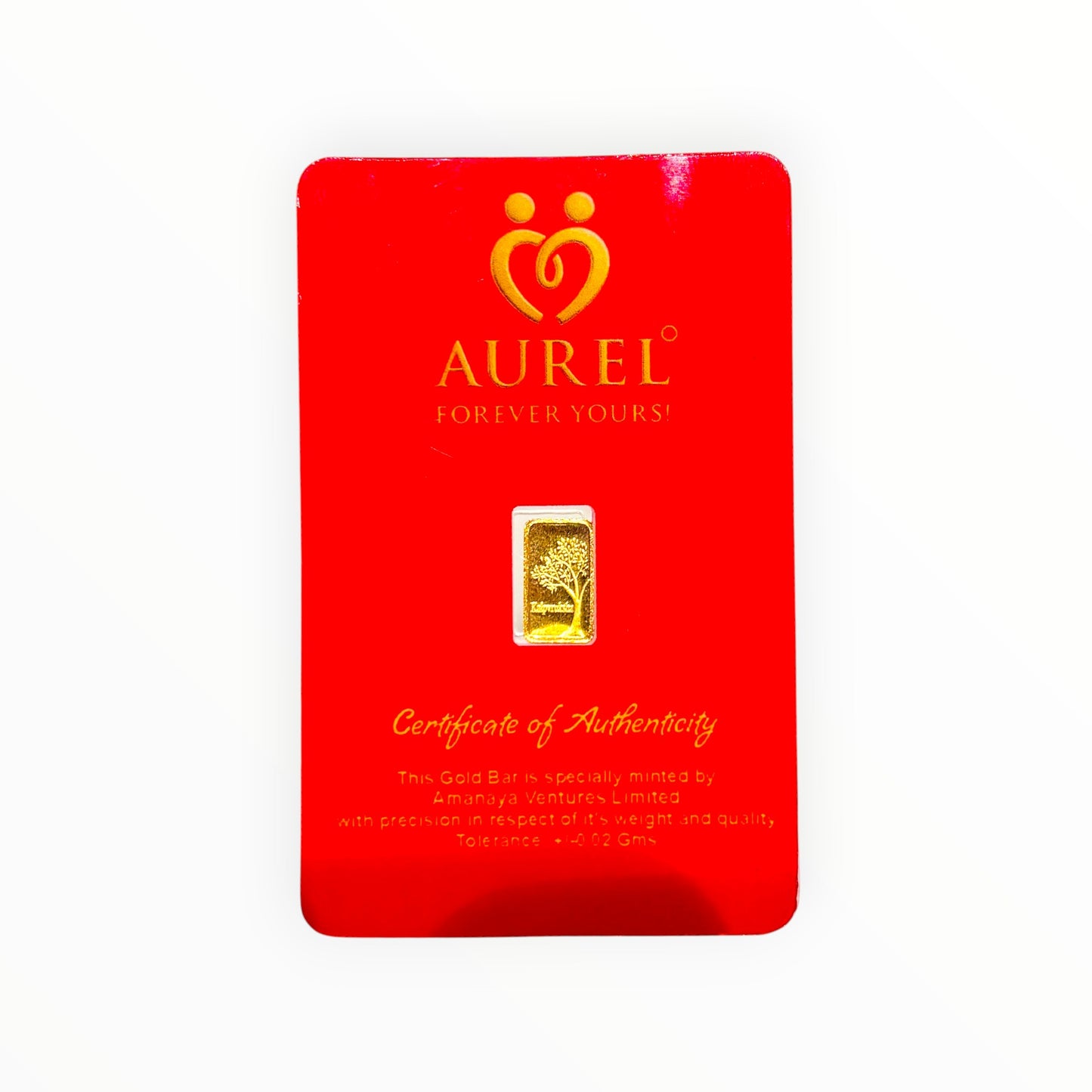 Aurel 0.5 GM Gold Bar (999 Purity)