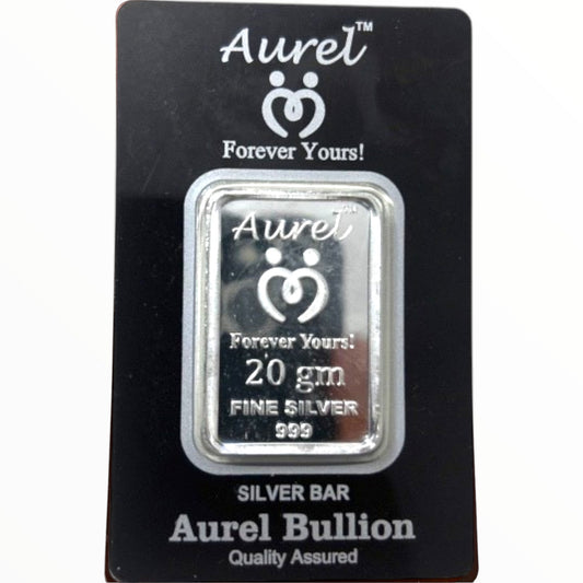 Aurel 20 Grams Silver Bar with 999 Purity