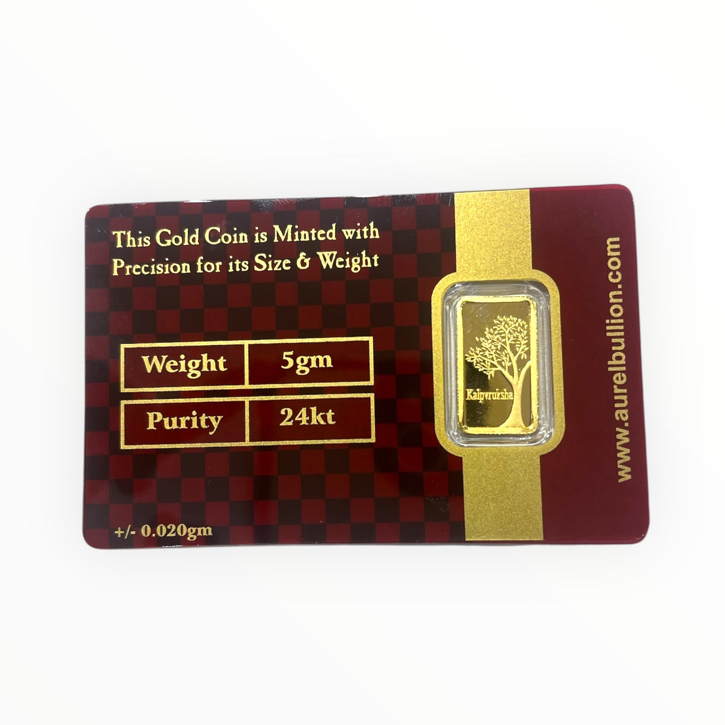 Aurel 5 GM Gold Bar with 999 Purity
