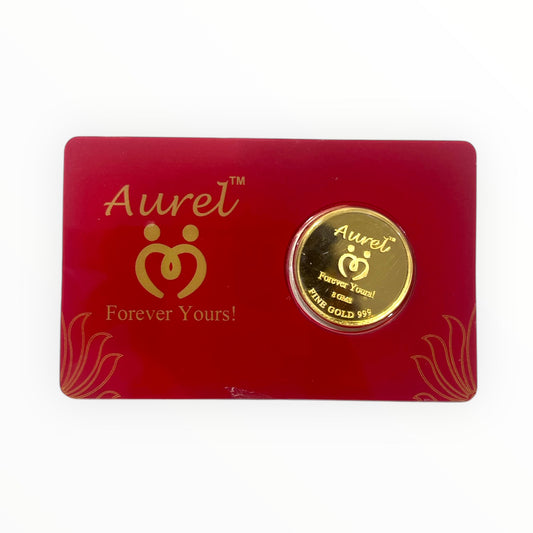 Aurel 8 GMs Gold Ginni with 999 Purity