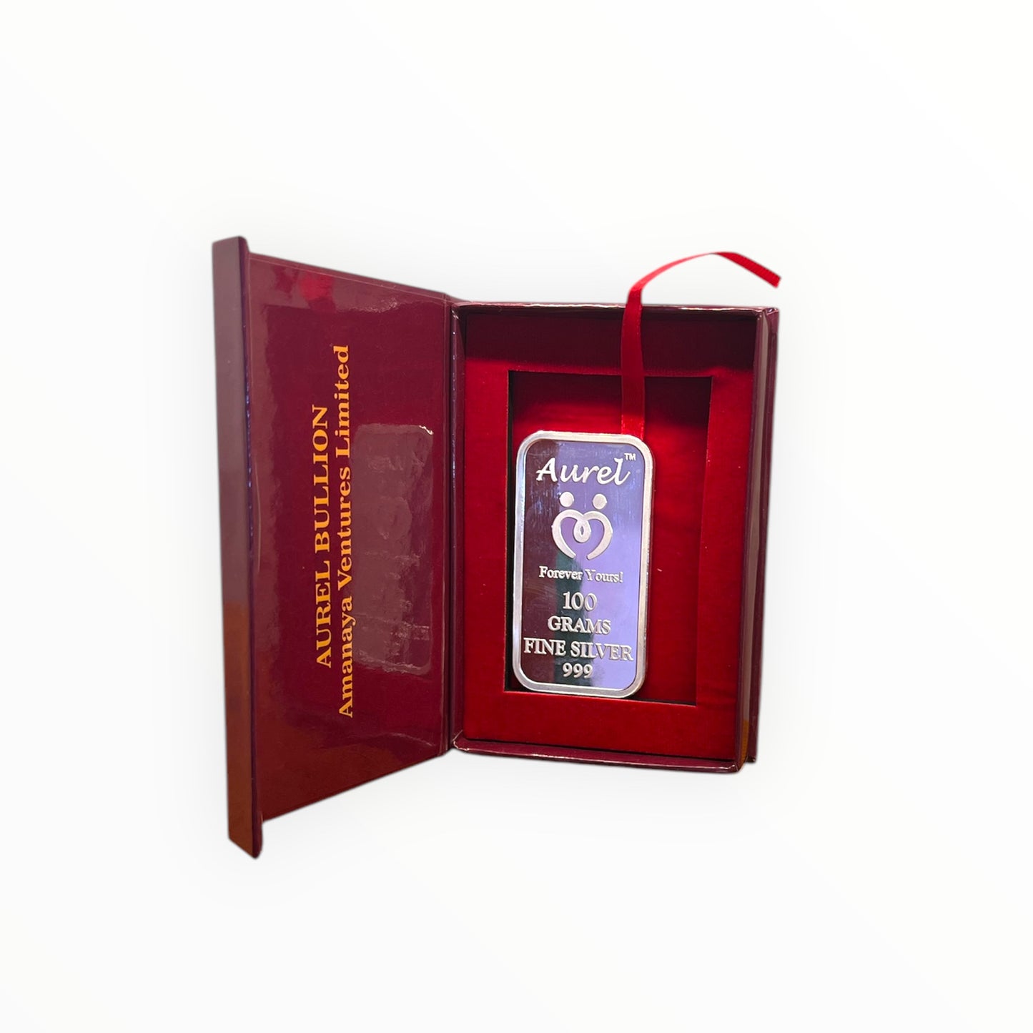Aurel 100 Grams Silver Bar With 999 Purity