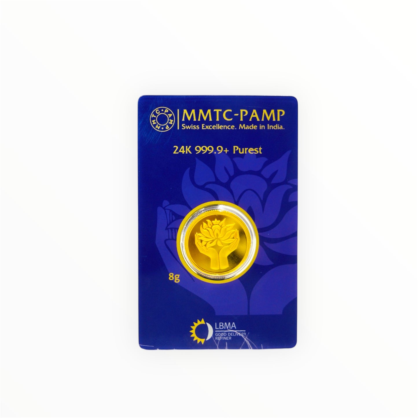 MMTC PAMP  8 Gram 999.9 Pure Gold Coin