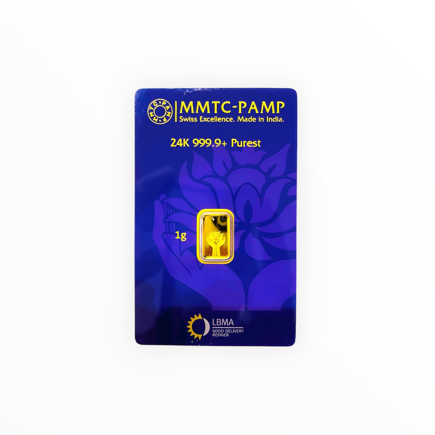 MMTC PAMP  1 Gram 999.9 Pure Gold Bar