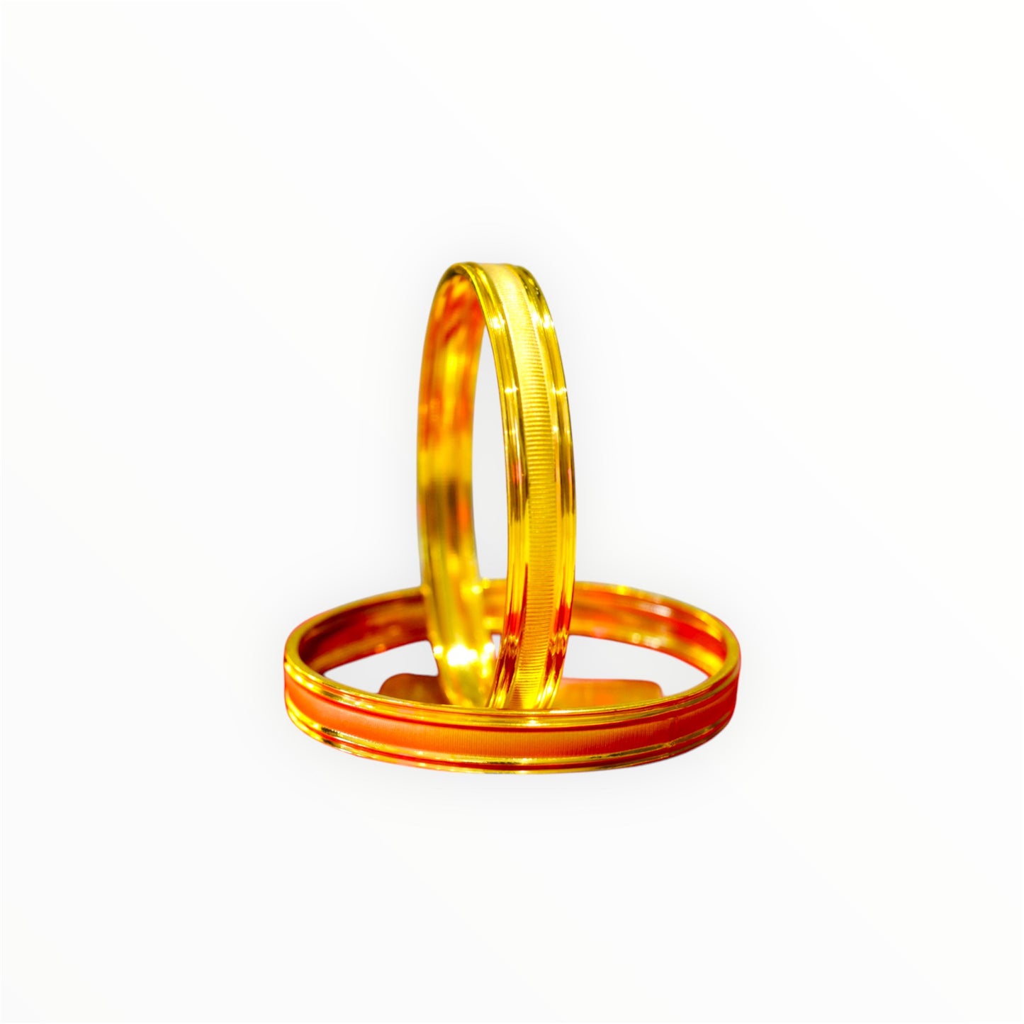 Aurel Gold Bangles With 91.6 Purity