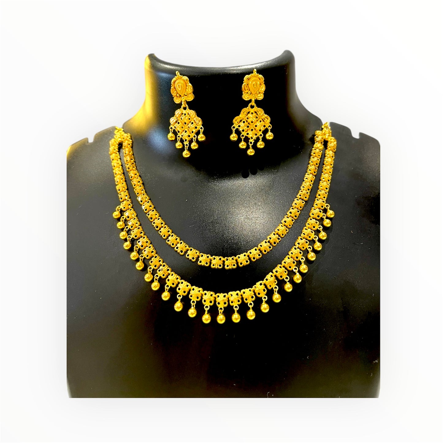 Aurel Gold Bridal Set With 91.6 Purity