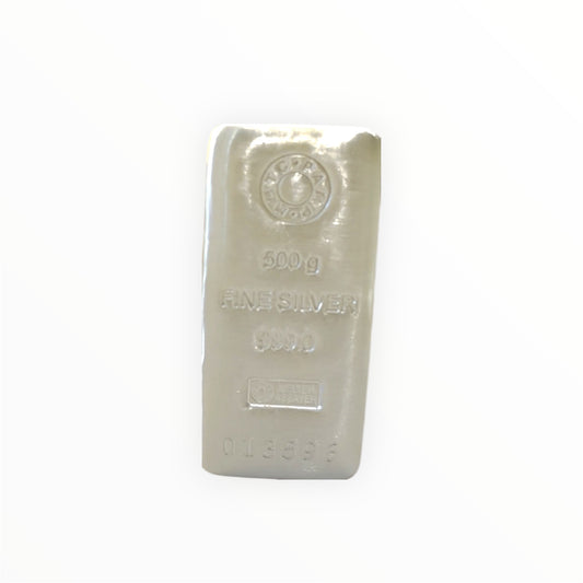 MMTC 500 Gram Silver Bar With 999.9 Purity With Certificate
