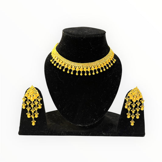 Aurel Gold Bridal Set With 91.6 Purity