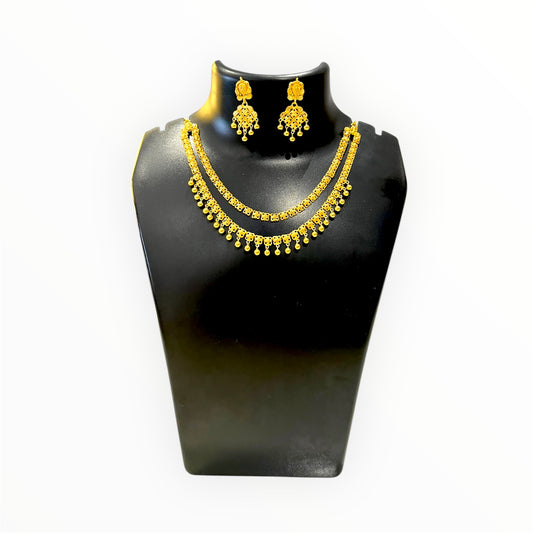 Aurel Gold Bridal Set With 91.6 Purity